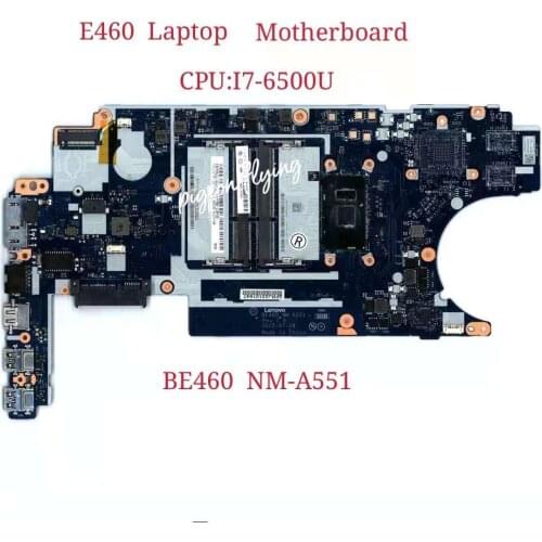 For Lenovo Thinkpad E460 Laptop Motherboard CPU:i7-6500U BE460 NM-A551 100% test ok