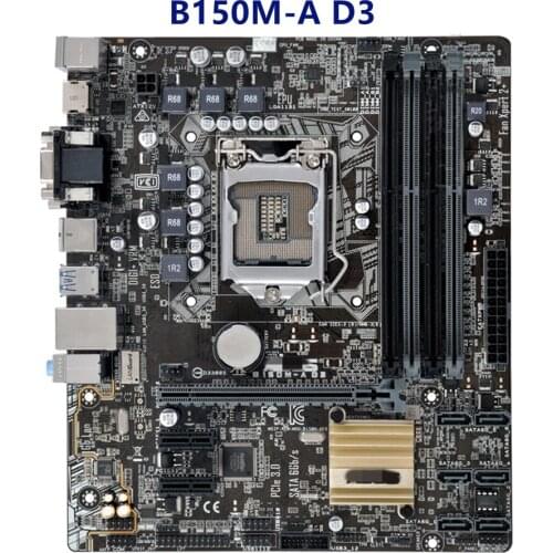 For Asus B150M-A D3 Desktop used Motherboard Socket LGA 1151 DDR3 B150 SATA3 USB3.0 Motherboard