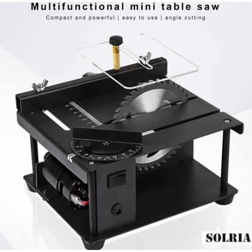Mini Table Saw Electric Saw, Small Household Table Saw, Portable Woodworking Sliding Table Saw, Multifunctional Cutting Machine