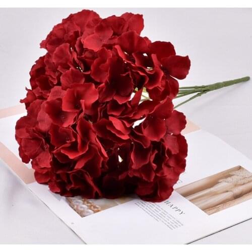 New 5 Mallorca Hydrangea Wedding Decoration Artificial Flower Artificial Flower Hydrangea Bundle