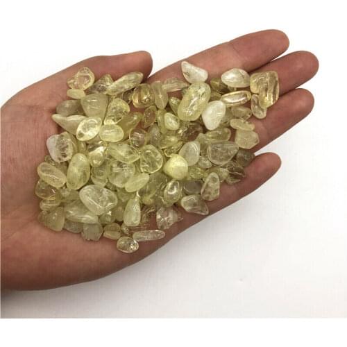 NEW 50g 3 Size Natural Lemon Citrine Gravel Yellow Quartz Crystal Stone Polished Specimen Natural Quartz Crystals