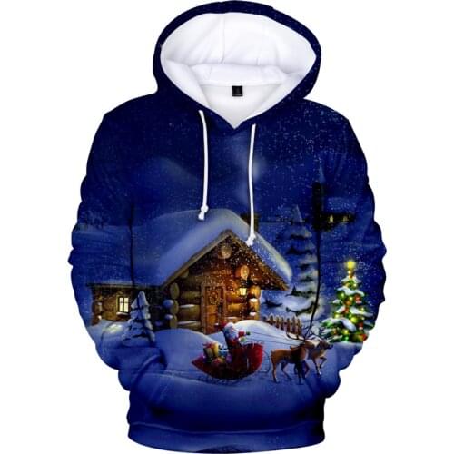 2020 New Arrival Christmas Hoodies Sweatshirts Men/Women/ Kids Spring Autumn High Quality Streetwear pullover