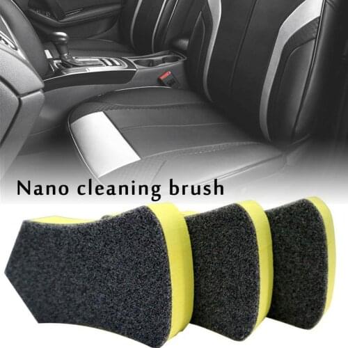 Car Nano Cleaning Brush Felt Washing Tool For Car Leather Seat Auto Care Detailing Interior Cleaning Brush