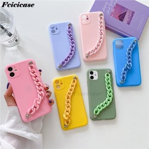 Silicone Bracelet Wriststrap Case For Xiaomi Mi10T Pro Lite 5G Mi 10s 11 NOTE 10 Colorful Soft Matte Back Cover