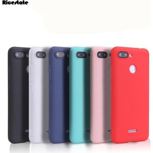Candy Silicone Case For Xiaomi Redmi 6 Slim Phone Cover On Redmi 6 Case Redmi6 Matte Cases