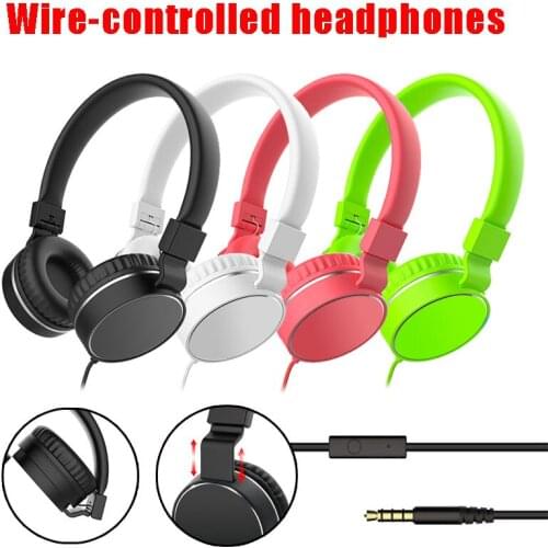 Folding Stereo Auriculares Hi-Fi Earphones for PC IPhone Samsung Xiaomi Sports Headset with Microphone Cable Control