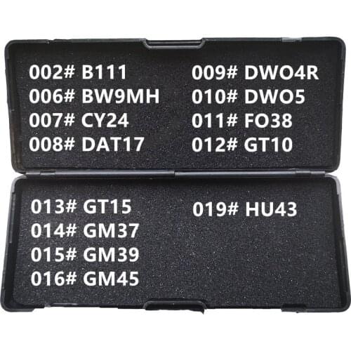 1-19 LiShi 2 in 1 B111 BW9MH CY24 DAT17 DWO4R DWO5 FO38 GT10 GT15 GM37 GM39 GM45 HU43 Locksmith Tools For All Types