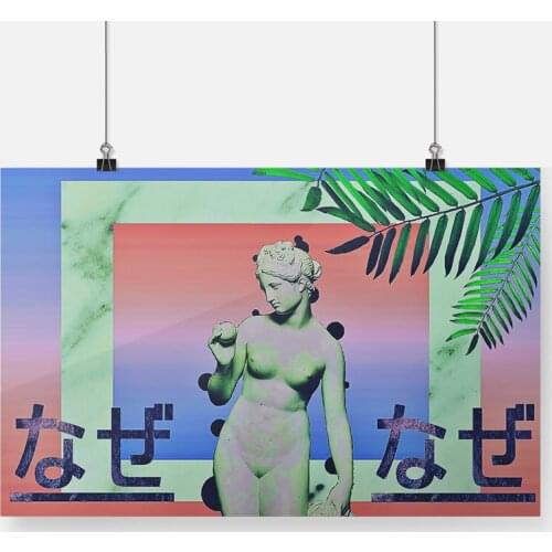 Plaster statue Aesthetics Sculpture Poster Framed Wooden Frame Canvas Painting Wall Art Decor room Study Home Decoration Prints