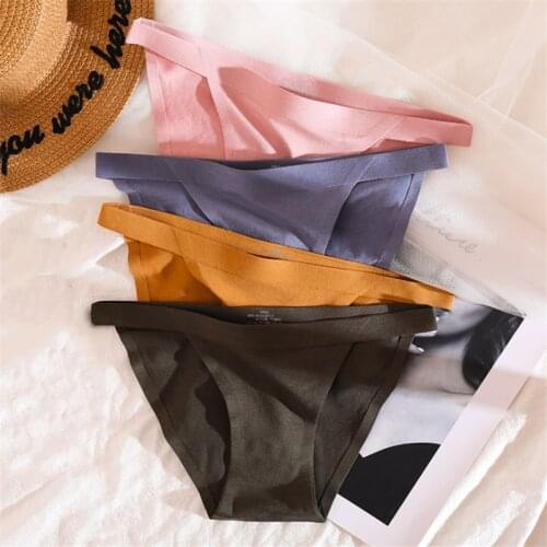 Sexy Briefs Students Girls Panties 100% Cotton Antibacterial Crotch Underpant трусы Lingerie Underwear Intimates трусы женские