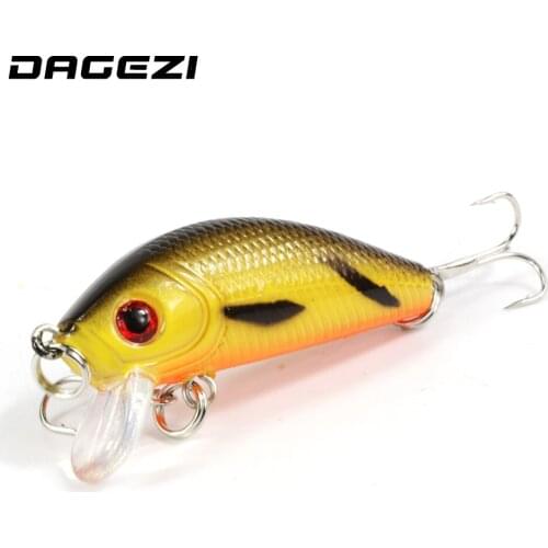 DAGEZI 8pcs/lot Hard fishing lures 5cm/4g artificial fishing lure hard bait 8 color fish lures with 10# hooks fishing tackle