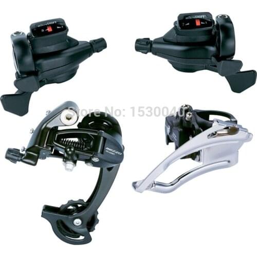 MicroSHIFT Triple 3X7/8/9 Speed 21/24/27 Bike Set MTB Bicycle Front Rear Derailleur Groupset Compatible for Shimano