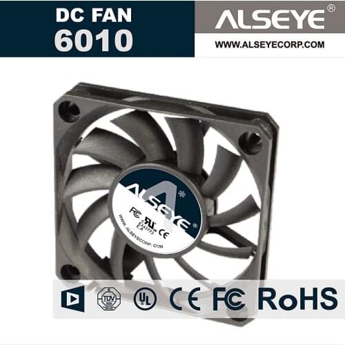 ALSEYE 6010 DC Cooling Fan 12v 0.15A 2400RPM 60mm Fan Radiator for Electrical Maintenance and Computer