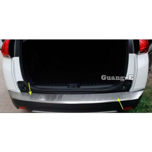 For Peugeot 2008 2014 2015 2016 2017 Car Body External Rear Bumper Trim Stainless Steel Scuff Trunk Lamp Pedal Panel Frame Hoods
