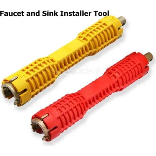 7/8 Inch Faucet And Sink Installer Wrench Adjustable Water Pipe Spanner Double Head Allen Key Set Multitools 360 Plumber Tools