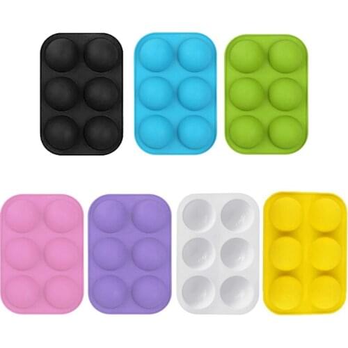 1Pcs Round Shape Cake Mold Brown Half Ball Sphere Silicone Mold For Chocolate Dessert Mould DIY Decorating Cake