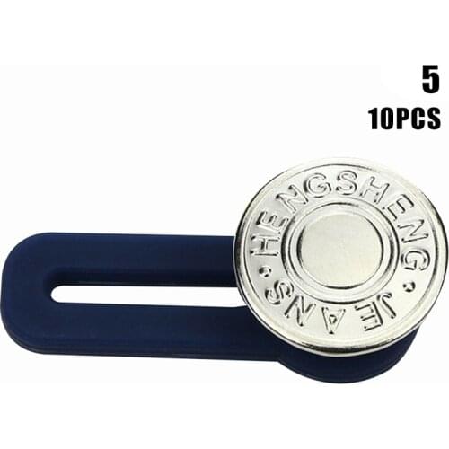 10pcs Jeans Retractable Button Adjustable Detachable Extended Button for Clothing Jeans AC889