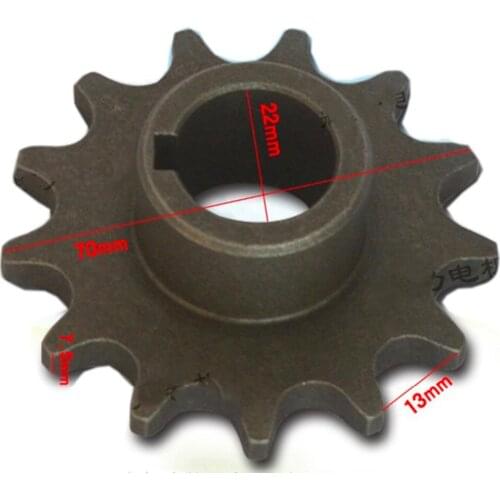 2pcs/lot 530 Single row gear -13Teeths Electric tricycle motor chain gear