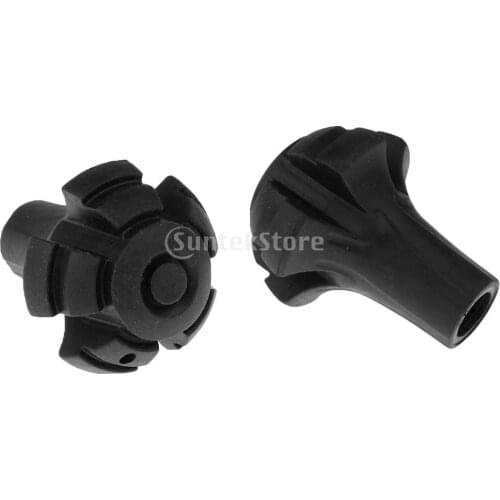 2Pcs Trekking Pole Rubber Tip End Caps Hiking Pole Replacement Tips Climbing Walking Stick Pin Tips Protectors