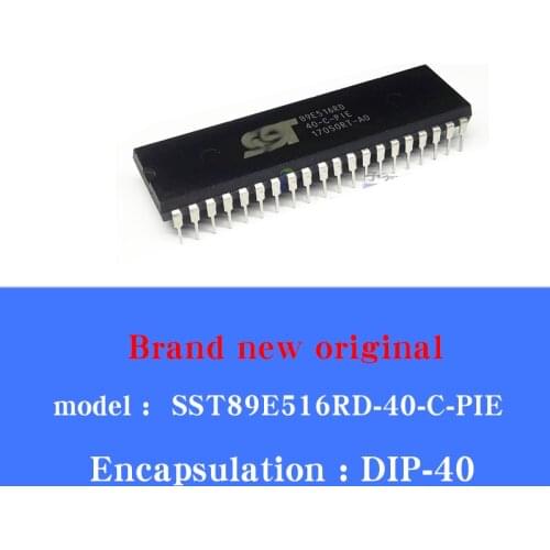 5/pcs Lot SST89E516RD-40-C-PIE SST89E516RD original imported In-line DIP-40 Single chip microcomputer