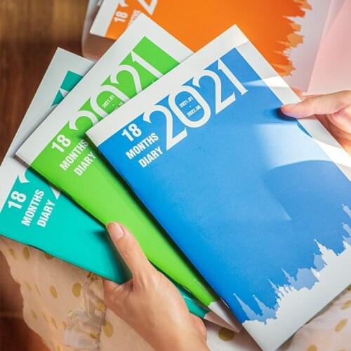 A5 Agenda Notebooks and Journals 2021 Planner Organizer Creative Plan Note Books Kawaii Weekly Monthly Schedule Writting Notepad