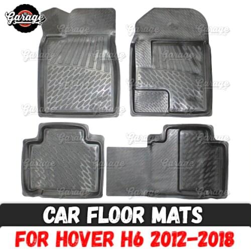 Car floor mats case for Great Wall Hover H6 2012-2018 rubber 1 set / 4 pcs or 2 pcs accessories protect of carpet decoration