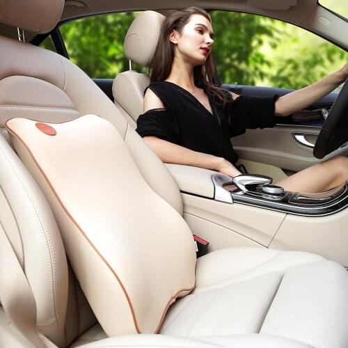 Car Lumbar Car Cushions Seat Lumbar Pillow Fashion Back Space Memory Cotton Back Cushion