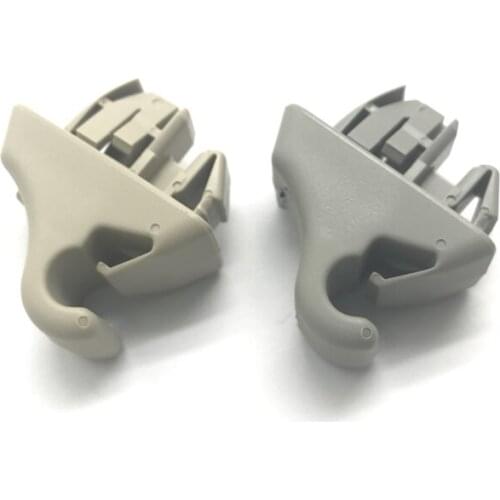 Car Sun Visor Hook clip bracket gray beige For Mitsubishi Pajero Montero III 2000-2006 V73 V77 V93 V97