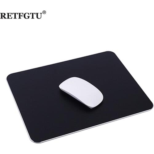 Large Game Mouse Pad Aluminum Alloy Metal Slim Desk Mats PC Computer Laptop Gaming Mace Mousepad for MackBook Computer Notebook
