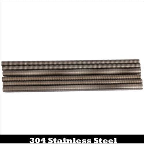 M6 M8 M6*0.75*250 M6x0.75x250 M8*1*250 M8x1x250 304 Stainless Steel 304ss Bolt Full Thin Fine Thread Bar Studding Rod