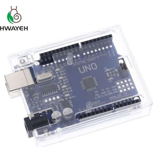 5PCS Uno R3 Case Enclosure Transparent Acrylic Box Clear Cover Compatible for arduino UNO R3 Case