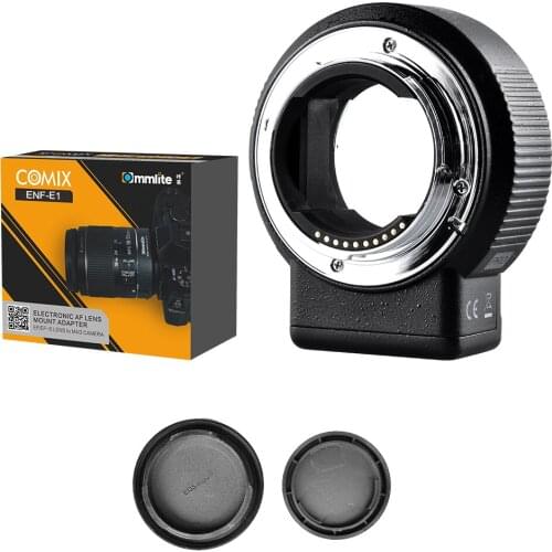 Commlite CM-ENF-E1 PRO Auto Focus Lens Mount Adapter for Nikon F Lens only for Sony E Mount A7R2 A7II A6300 A6500 A7R Mark II