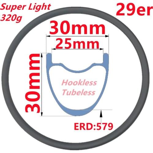 Factory Quick Sale Carbon MTB Wheel Rim 29er Carbon Wheels Rim Super Light MTB Bicycle Wheel Rims