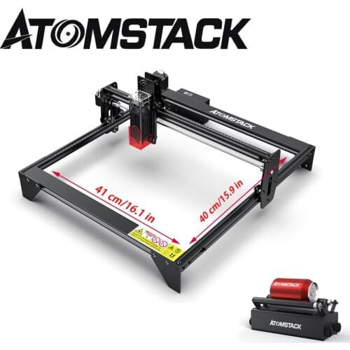 Engraver Machine 30W ATOMSTACK A5 R3 Roller Printer Laser Engraving Cut Wood Leather Acrylic CNC Router Desktop Mini Cutter DIY