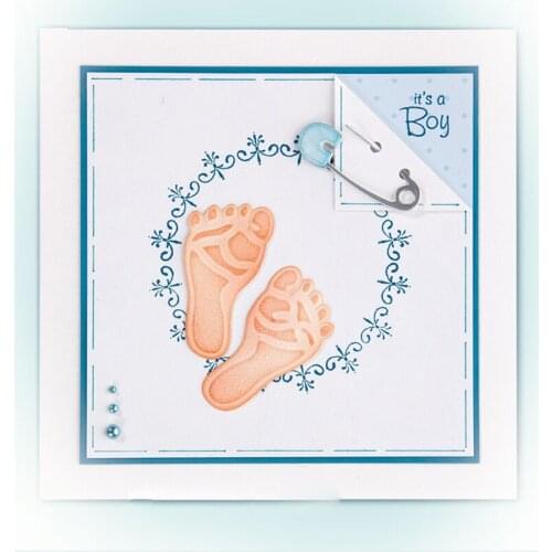 Footprint Metal Cutting Dies Stencils For DIY Scrapbooking Album Photo Paper Cards Craft Decoration New Embossing Template