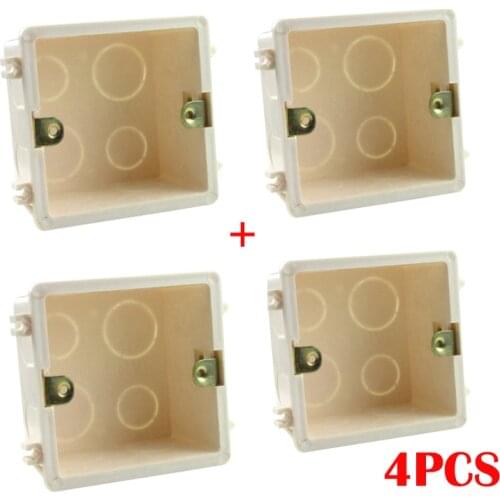 Mounting Box Wall Switch 86 type UK standard Medium-Large Light Switch Cassette Plastic Material PC Flame Retardant Plastic 4PCS