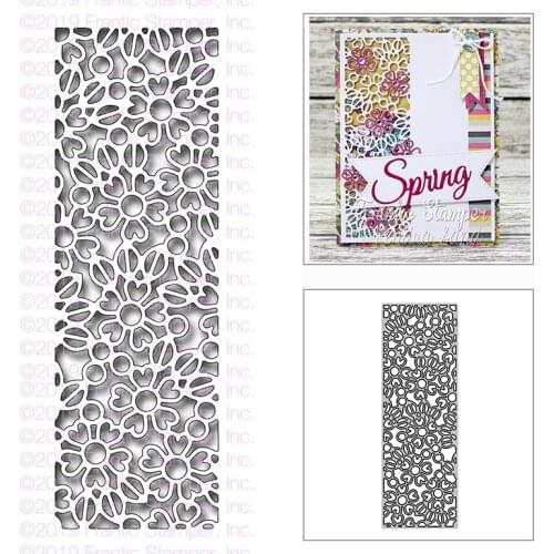 New Floral Lace Reverse-Cut Strip Craft Embossing Mold 2021 Metal Cutting Dies for DIY Decorative Scrapbooking Album Card Making