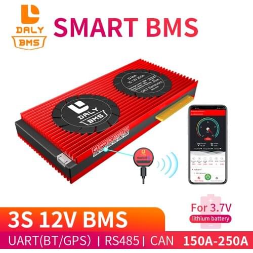 Smart BMS 3S 12V 150A 200A 250A Bluetooth 485 to USB device NTC UART software togther Lion LiFepo4 Battery protection Board BMS