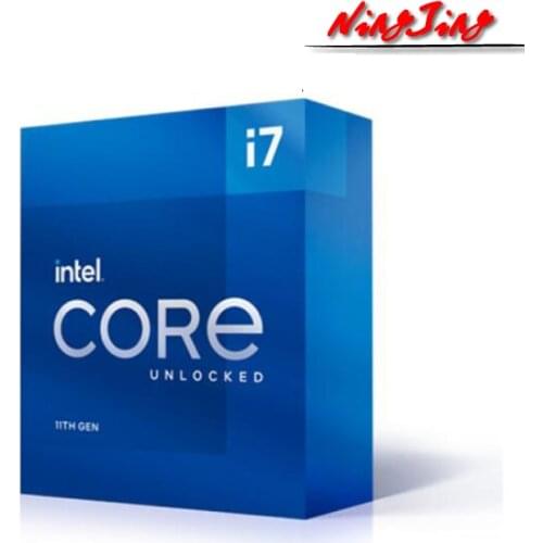 Intel Core i7-11700K i7 11700K 3.6 GHz Eight-Core 16-Thread CPU Processor L3=16M 125W LGA 1200 Need H410 B560 Z590 Motherboard