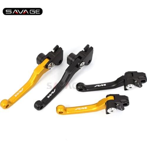 CNC Pivot Brake Clutch Levers For SUZUKI RM 85 2002-2019 17 2018 RM 125 RM 250 2001-2008 Dirt Bike Motorcycle Accessories LOGO