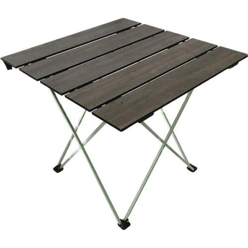 SBA Brown Wood Folding Camping Picnic Table Small Can Be Stored Easy Installation Good Quality Wood Portable Balanced 70x70 Big