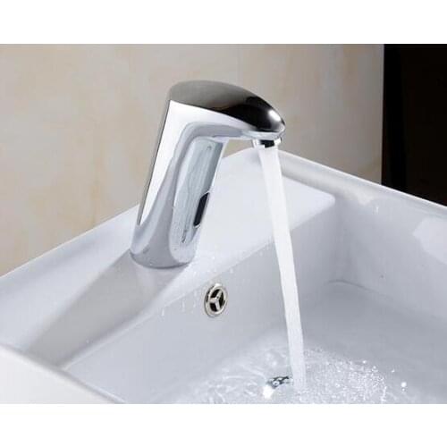 Vidric Bathroom Automatic Touch Free Sensor Faucets Hot and Cold water saving Inductive electric Water Tap mixer battery power