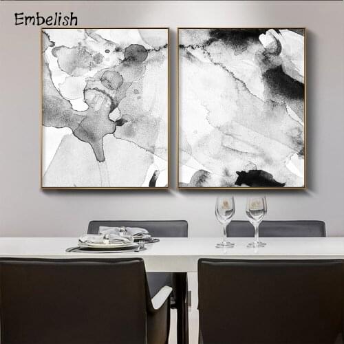 Modern Home Decor Nordic Style Ink Paint Fahion Wall Art Pictures For Living Room HD Print Canvas Oil Painting Home Decor Poster
