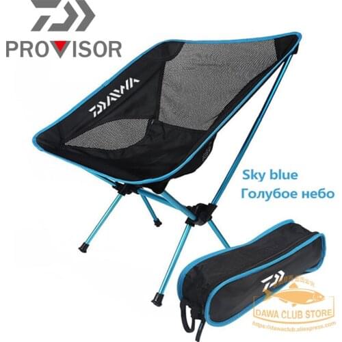 2021 DAWA Fishing Folding Chair Travel Ultralight Chair Outdoor Camping Chair Portable Beach Hiking Picnic Seat Fishing Stool