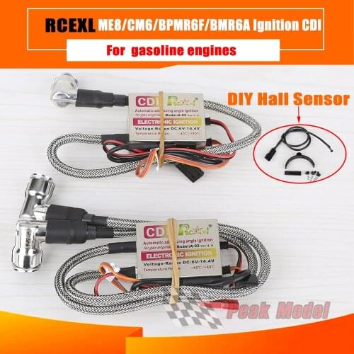 Rcexl ignition CDI for ME8 CM6 BPMR6F BMR6a spark plug for gas petrol engine rc airplane