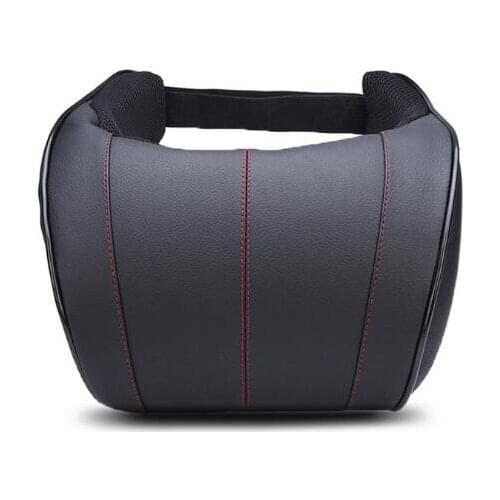 Universal Car Black Pillow Head Rest Neck Rest Seat Head Safety Cushion Support Pad Memory Cotton Travelling Head Rest Holders
