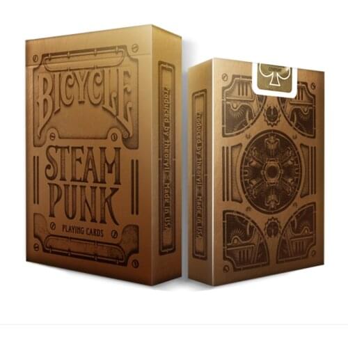 Bicycle Bronze Steampunk Playing Cards Thoery 11 Deck Poker Size USPCC Magic Card Games Close Up Magic Tricks Props for Magician