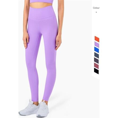 High Quality Leggings Skin-friendly Hight Wist Yoga Pants Tights Hip Sport Pants Women Fitness Elastic Exercise Gym Activewear