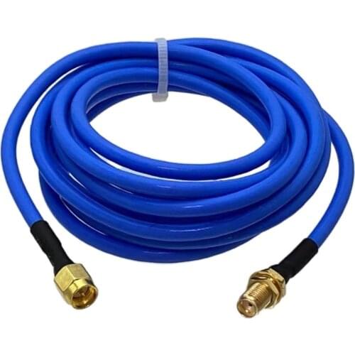 1Pcs RG402 0.141" SMA Male Plug to SMA Female Nut Bulkhead Connector RF Coaxial Jumper Pigtail Bule Flexible Cable 4inch~20M