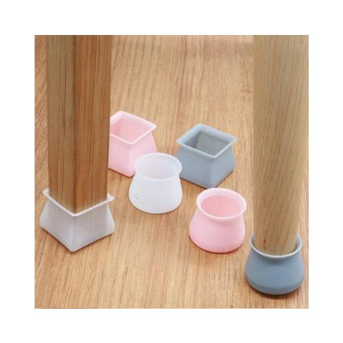 4pcs universal silicone table and chair foot cover table foot pad table leg protection cover mute chair foot pad