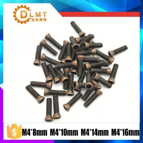 M4*8 M4*9 M4*10 M4*12 M4*14 M4*16 50pcs CNC lathe tool spare screws Torx screws for Replaces Carbide Inserts lathe accessories